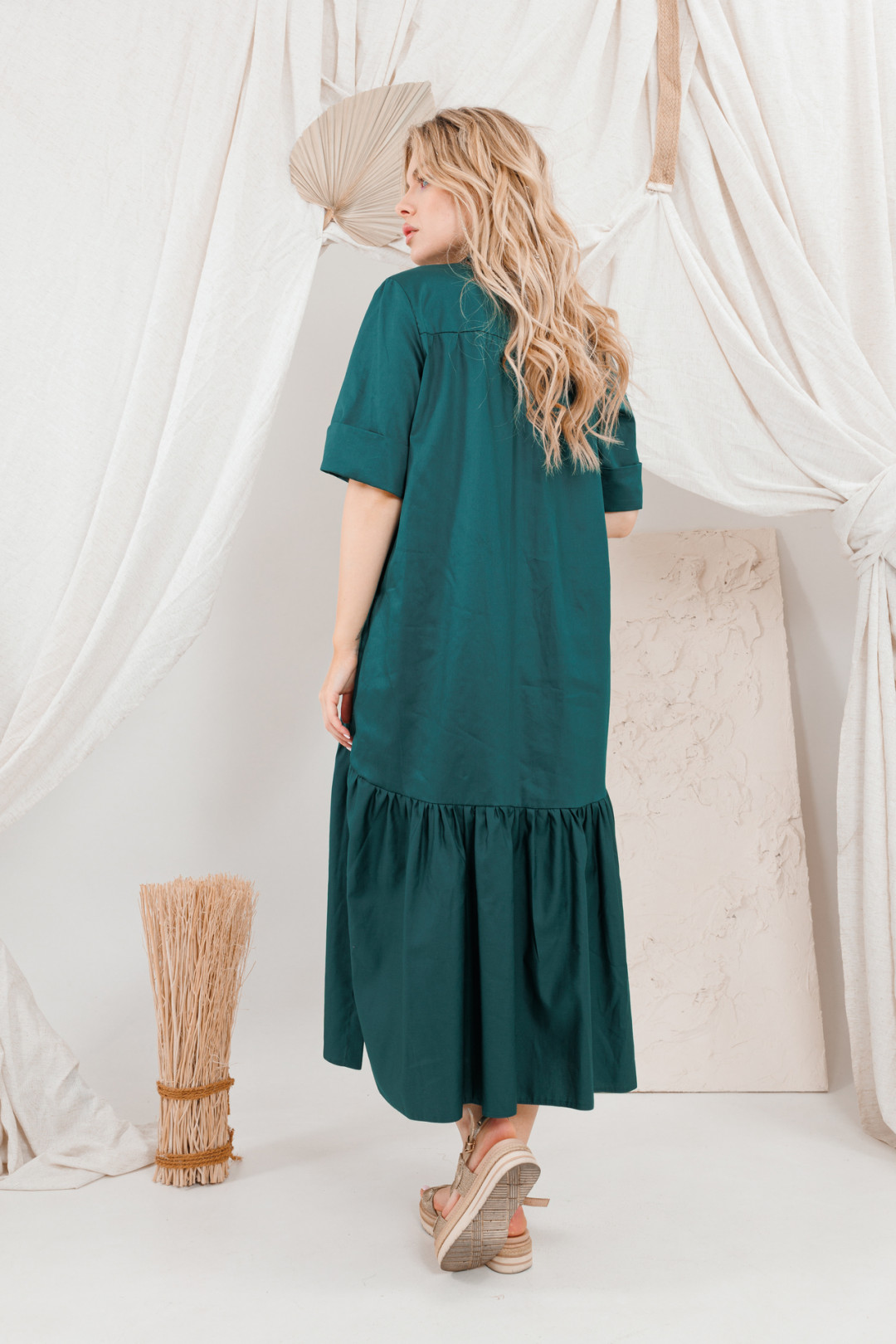 Платье Amori 9694 изумруд - фото 2